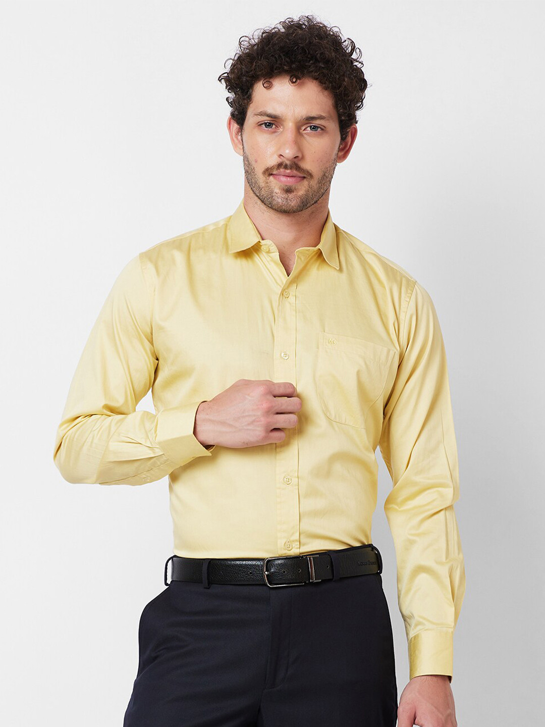 

Kenneth Cole Slim Fit Pure Cotton Formal Shirt, Mustard