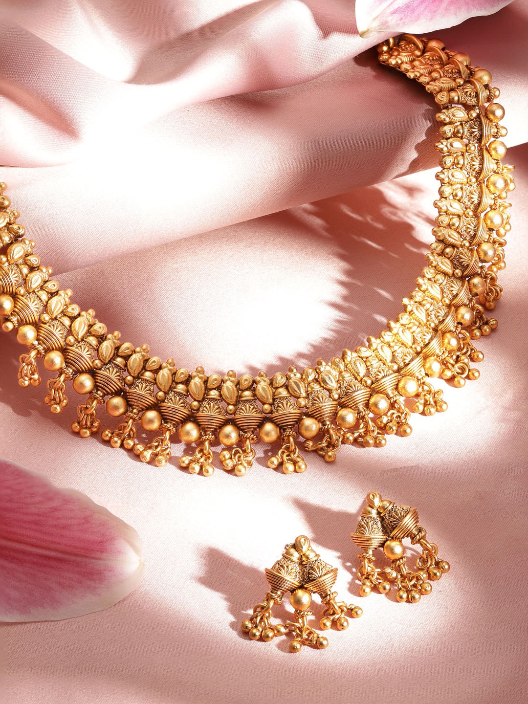 

Rubans 22K Gold-Plated Beaded Jewellery Set