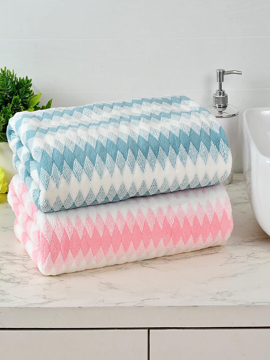 

BAESD Blue Microfiber Super Absorbent Bath Towel