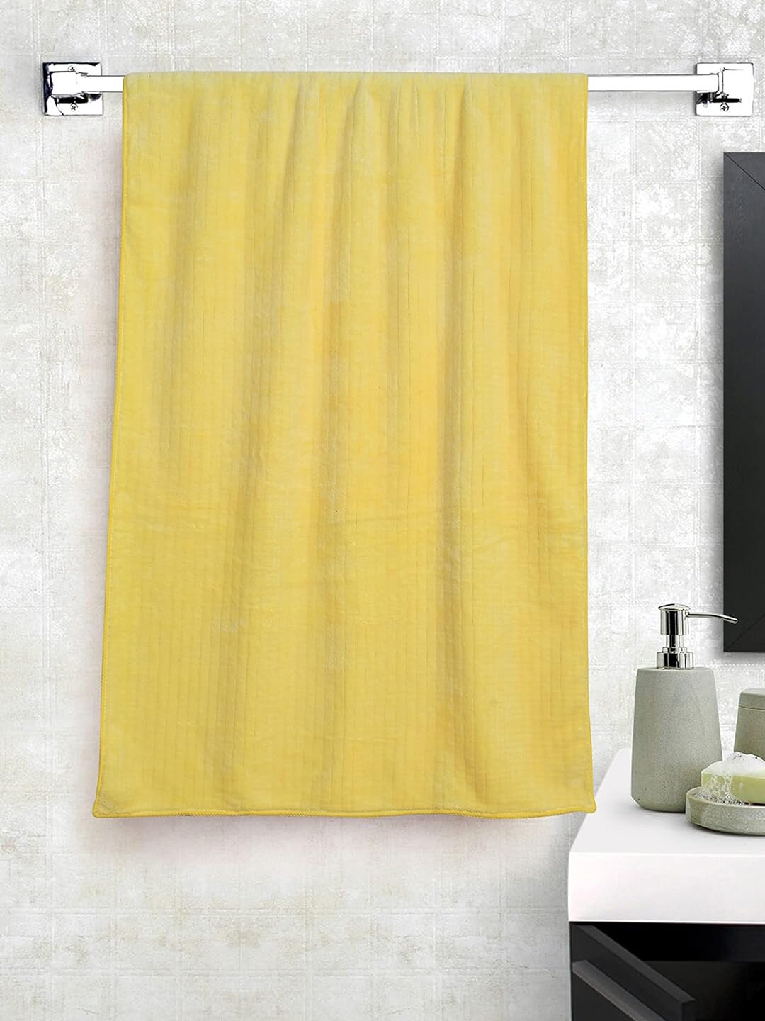 

BAESD Yellow Microfiber Super Absorbent Bath Towel
