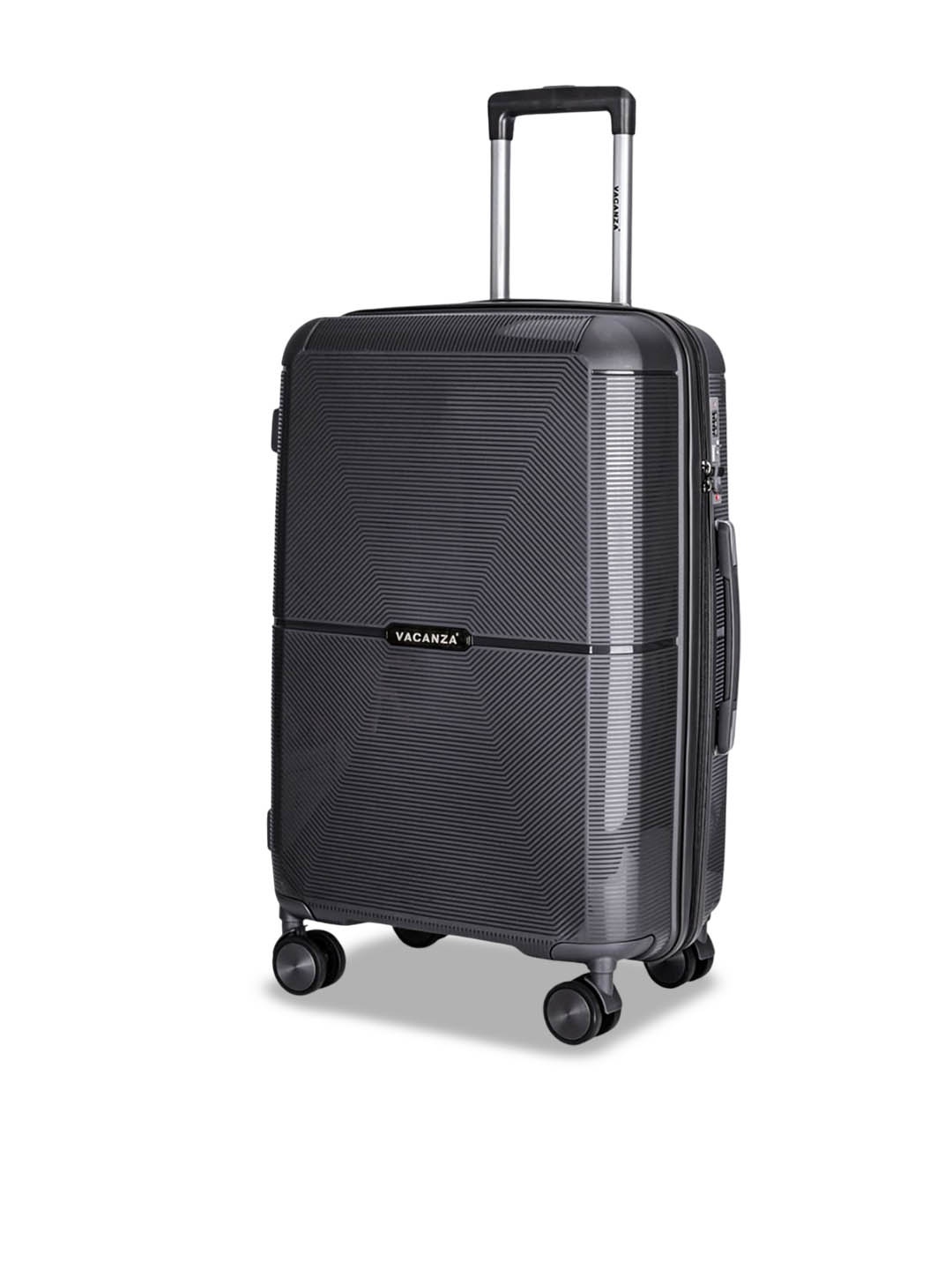 

3G Textured Hard-Sided Medium Trolley Suitcase, Grey