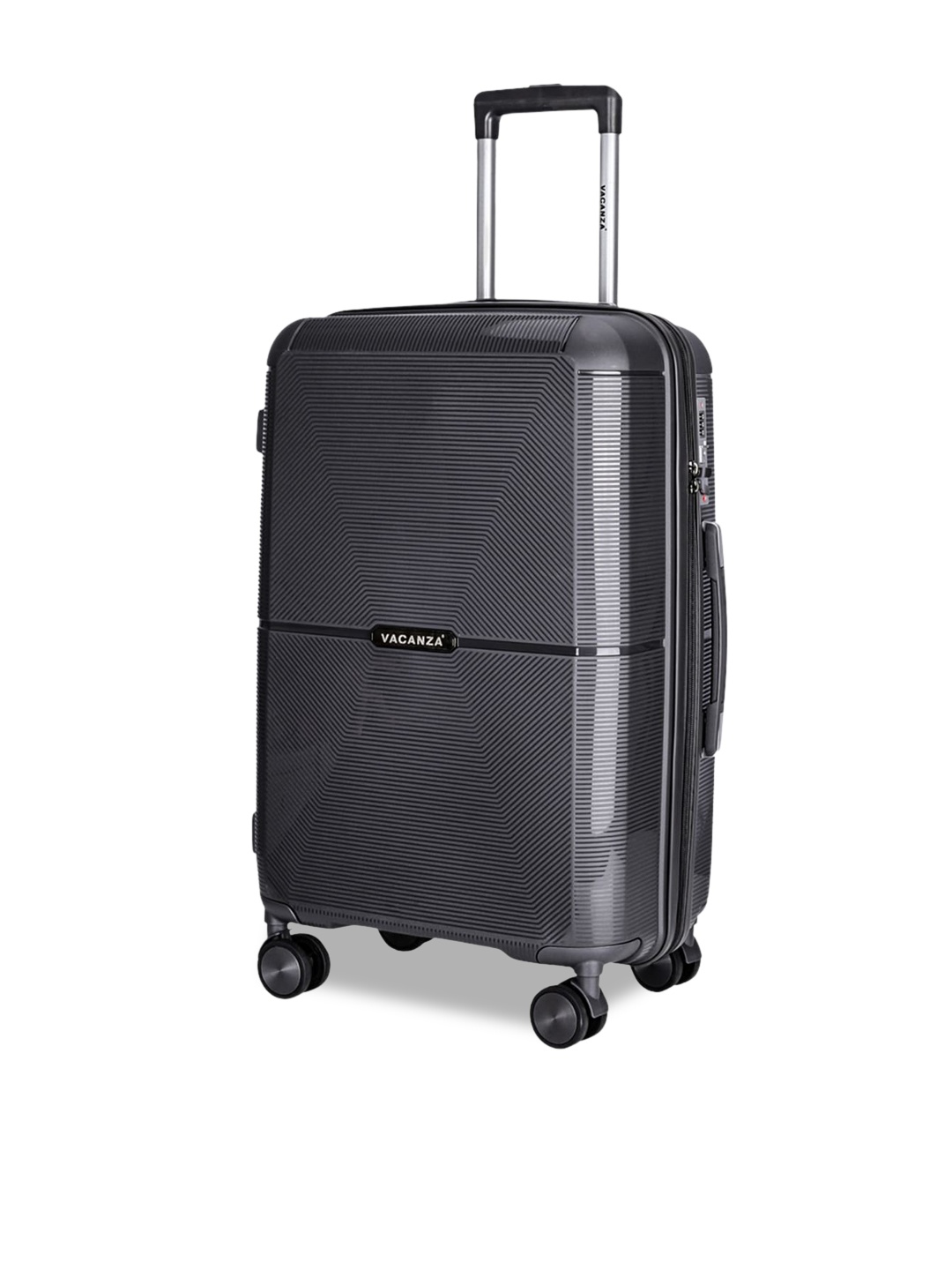 

3G Textured Hard-Sided Large Trolley Suitcase, Grey