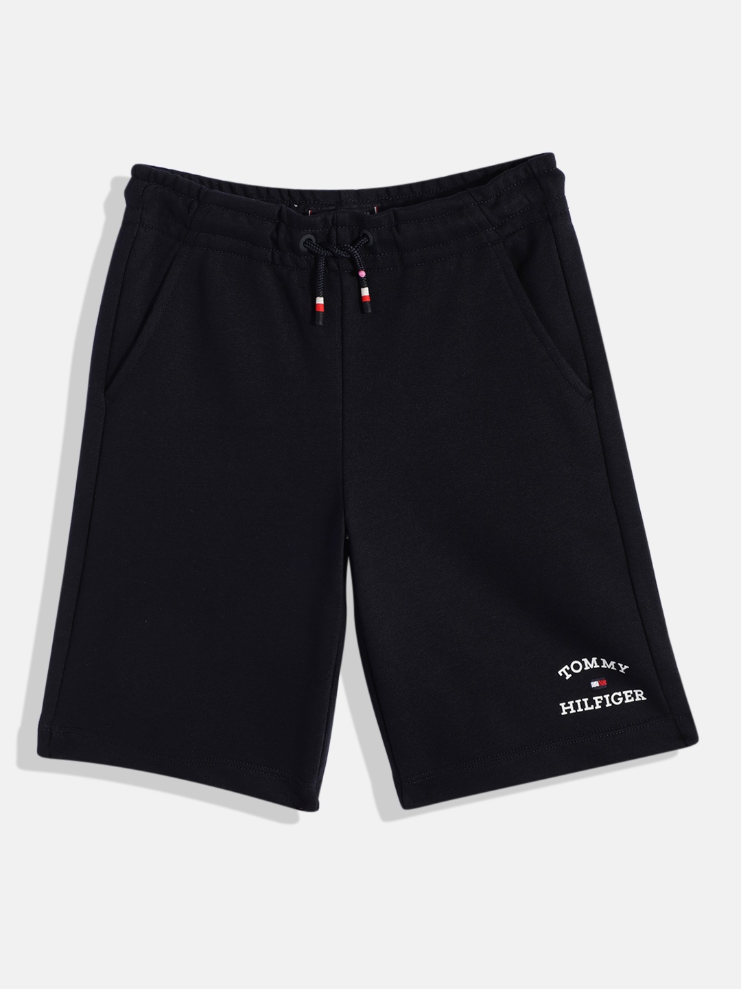

Tommy Hilfiger Boys Minimal Brand Logo Printed Shorts, Navy blue