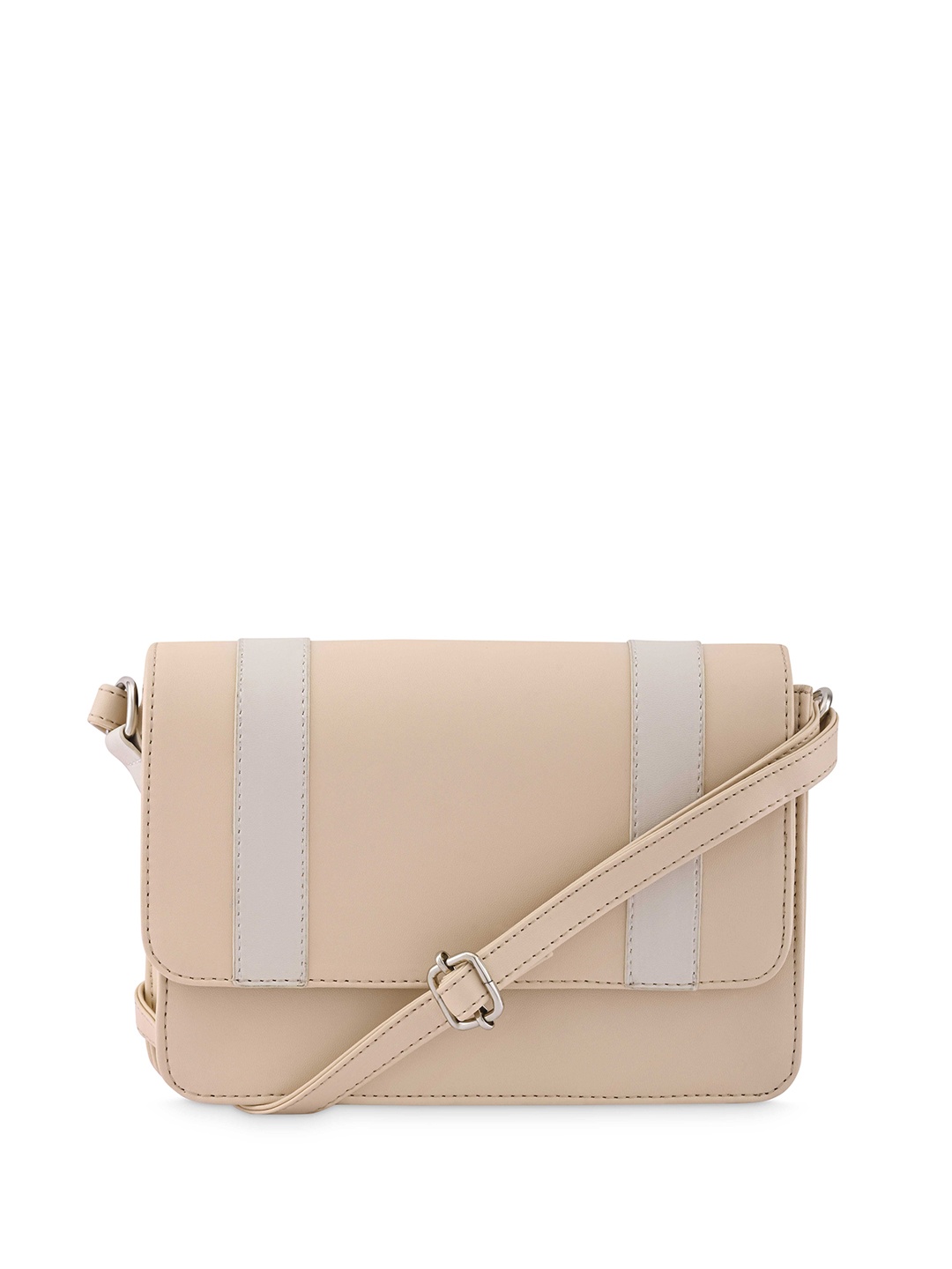 

Fastrack Colourblocked Structured Sling Bag, Pink