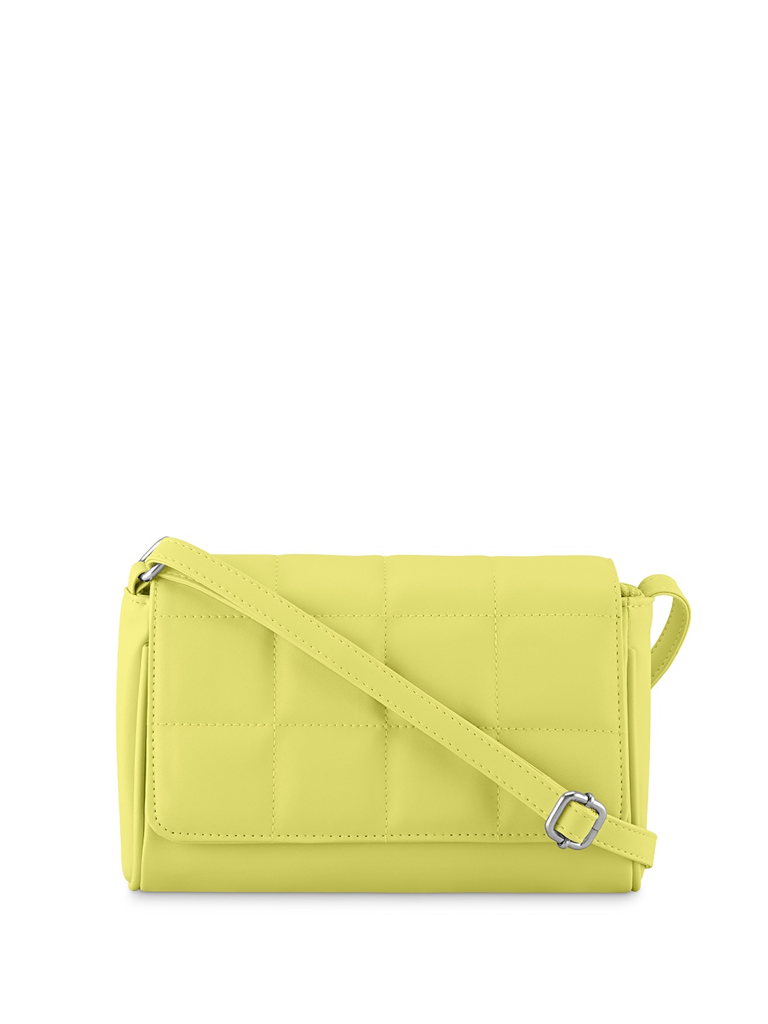 

Fastrack Structured Quilted Sling Bag, Green