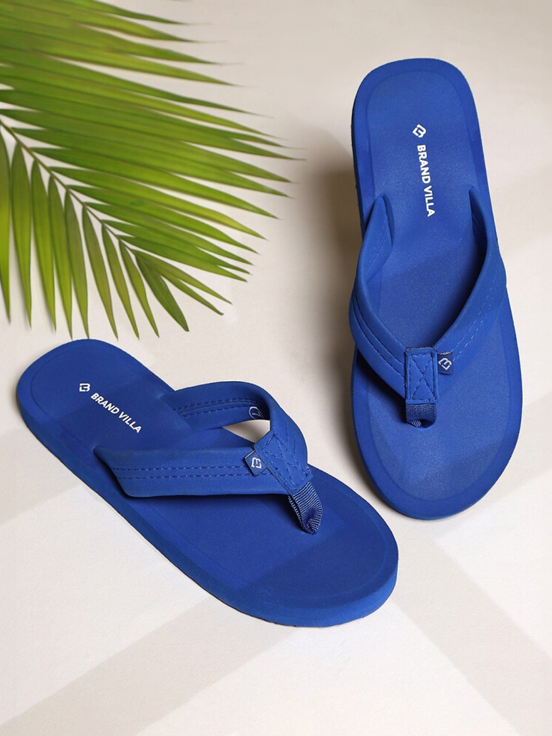 

BRAND VILLA Women Thong Flip-Flops, Blue