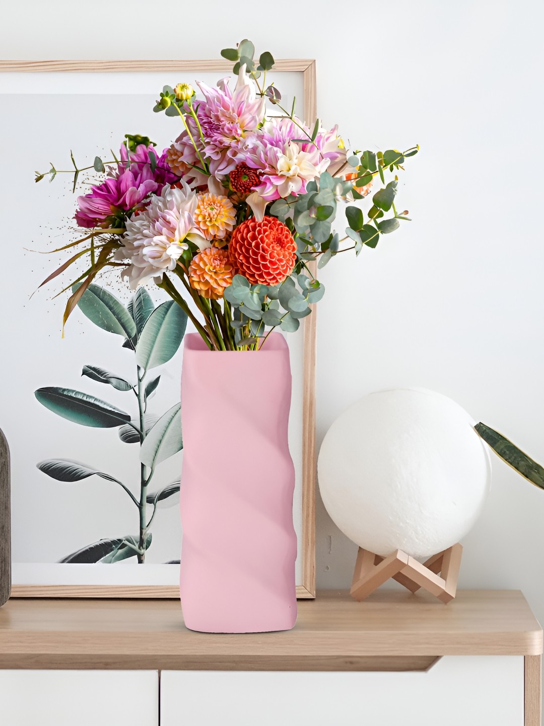 

LASAKI Myna Pink Ceramic Flower Vase