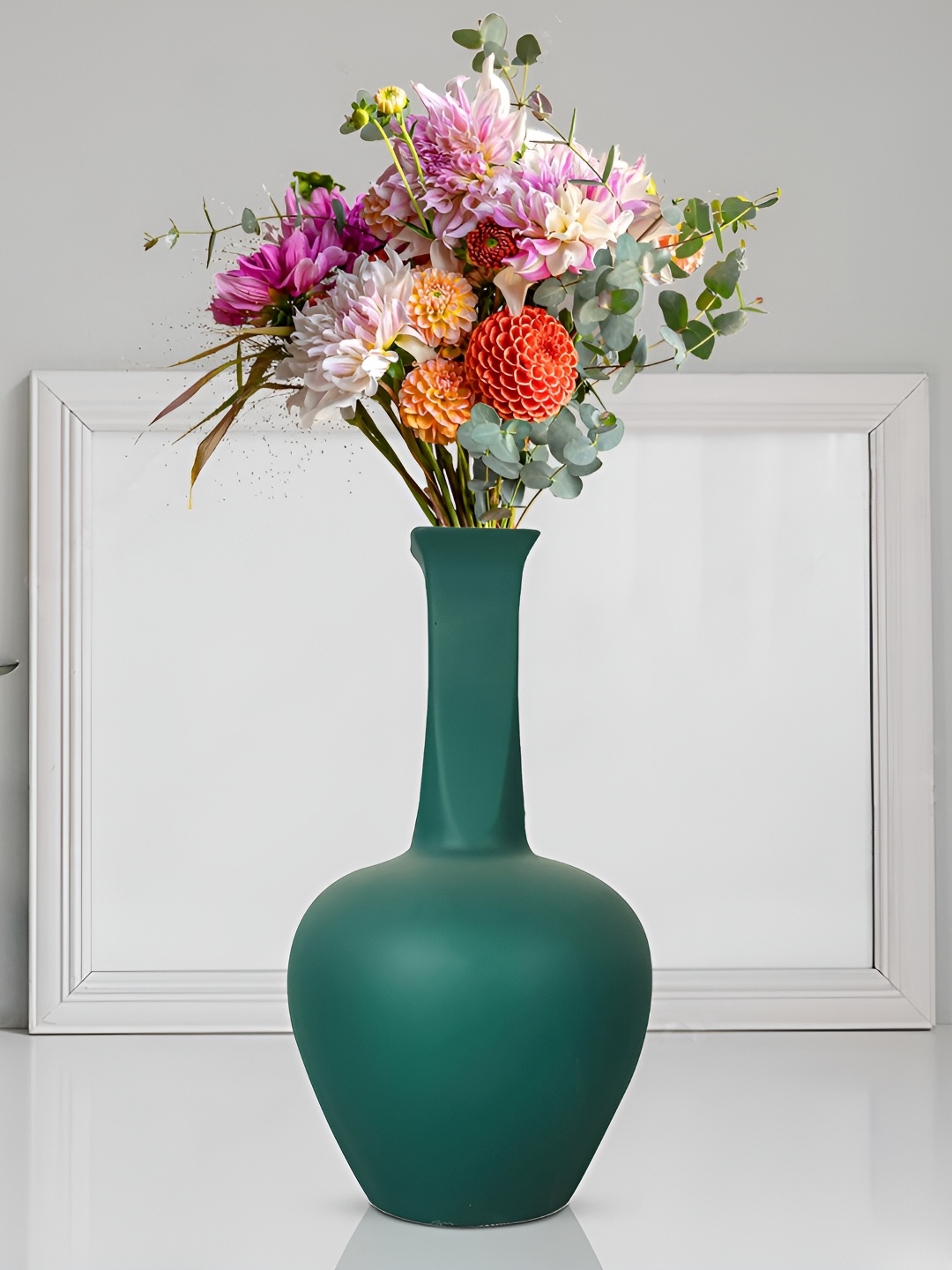 

LASAKI Anjani Green Ceramic Flower Vase
