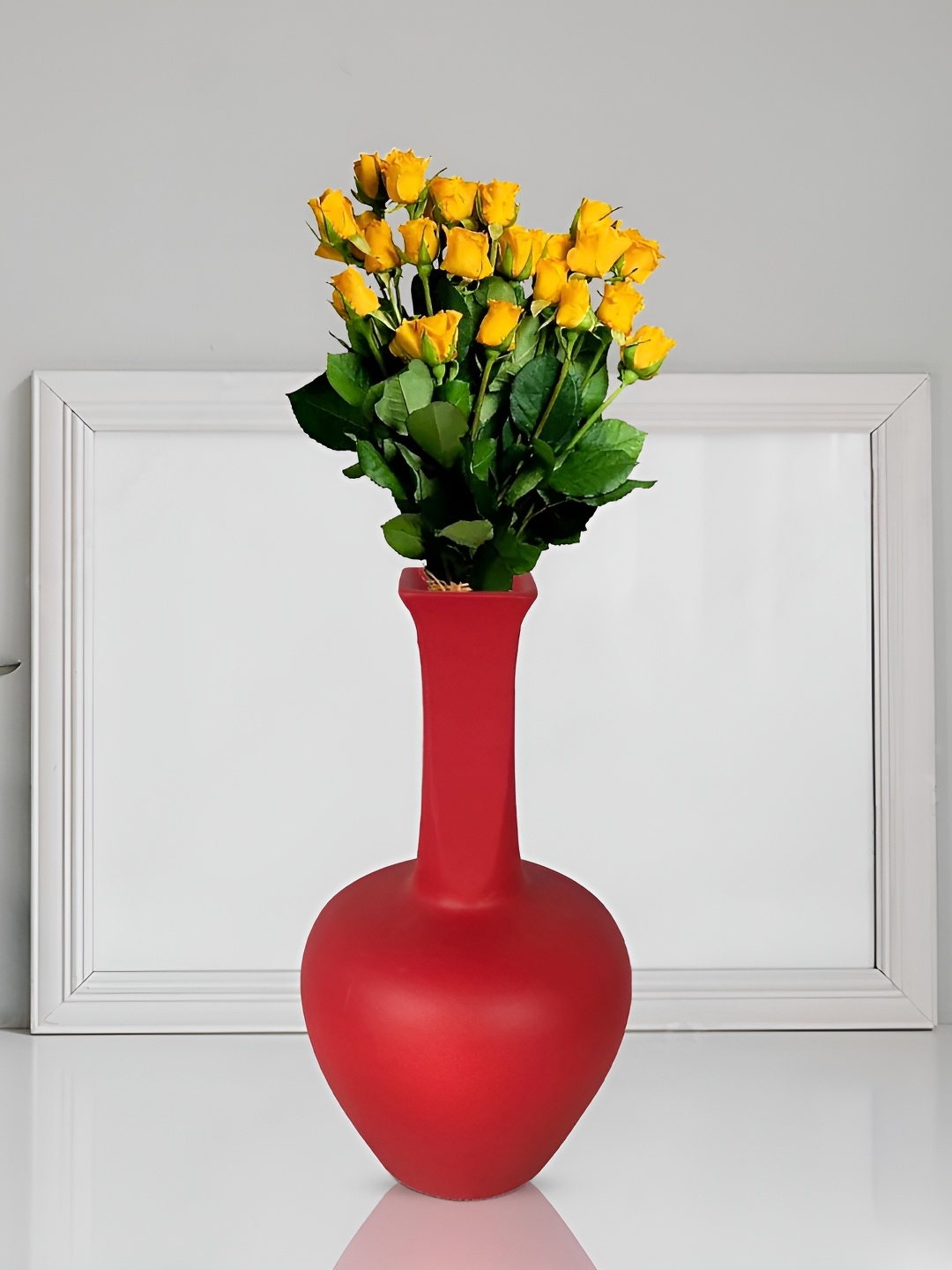 

LASAKI Anjani Red Ceramic Flower Vase