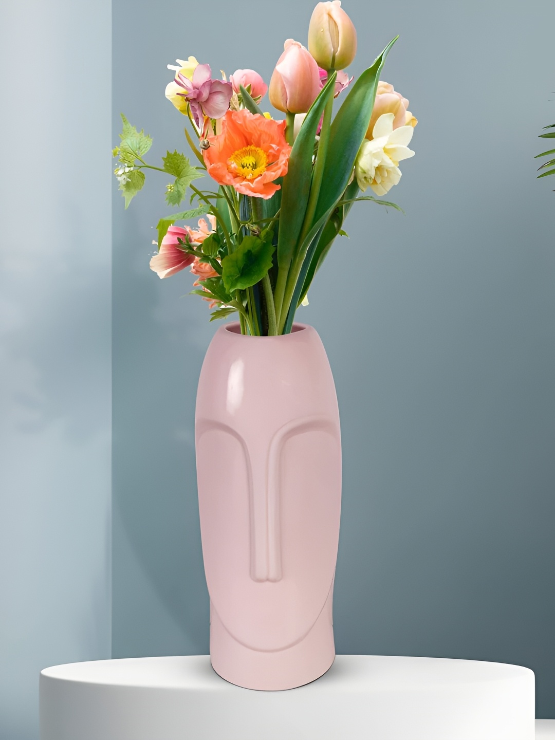 

LASAKI Dalce Pink Ceramic Flower Vase