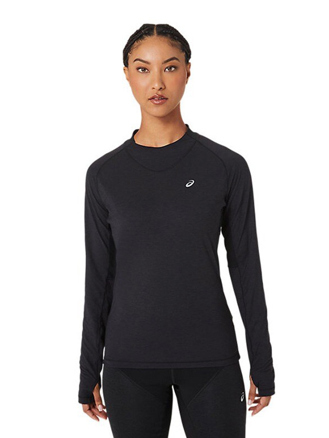 

ASICS Winter Run LS High Neck T-Shirt, Black