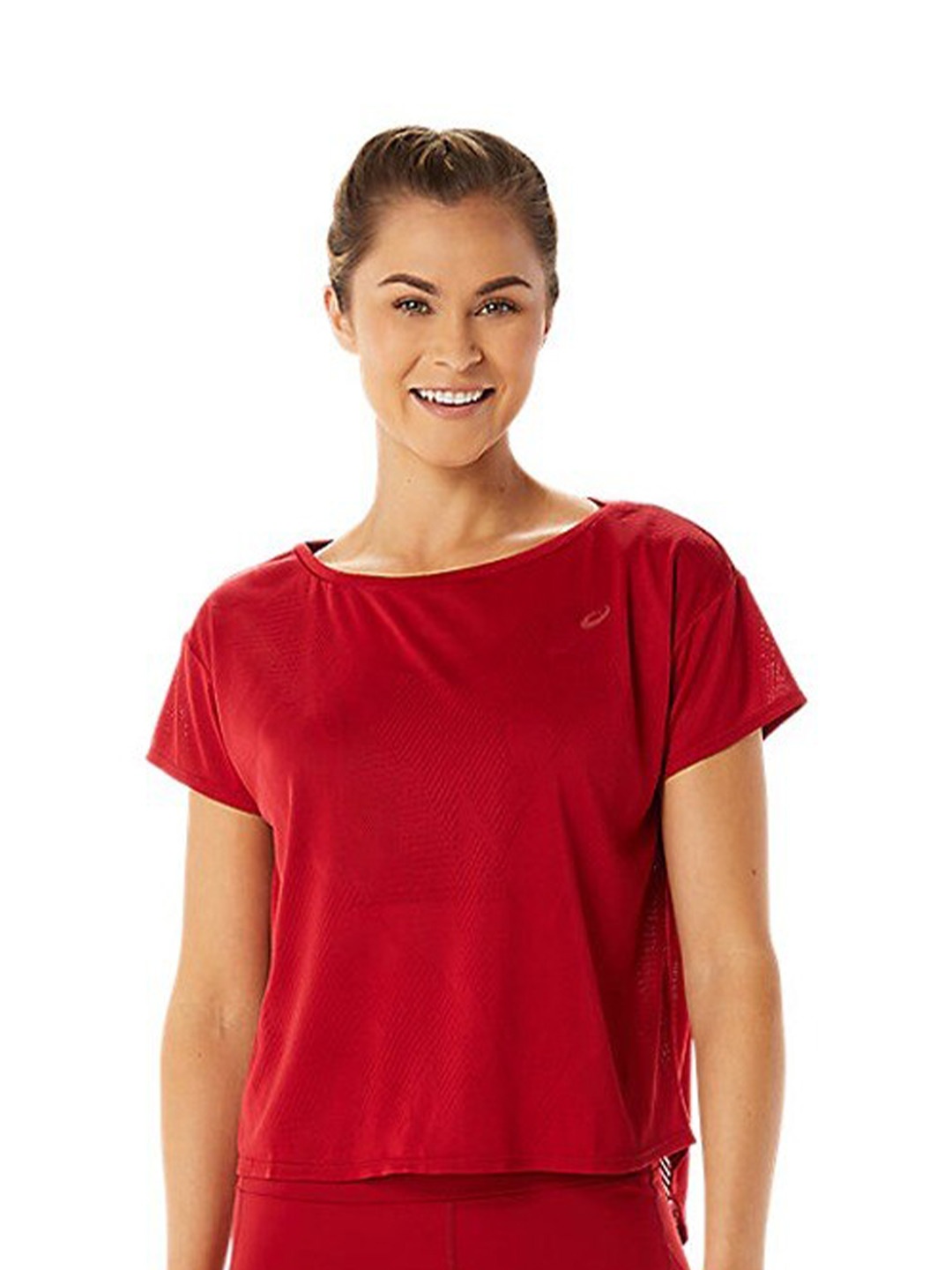 

ASICS Movekoyo Jacquard SS Short Sleeves T-Shirt, Red