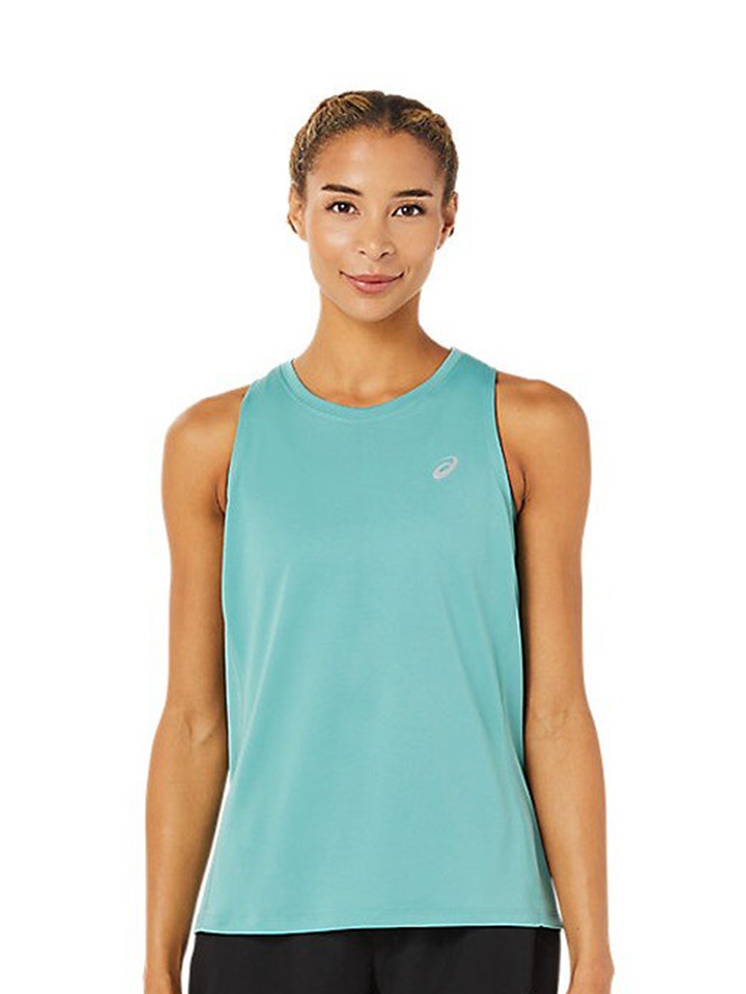 

ASICS Silver Sleeveless Tank T-shirt, Green