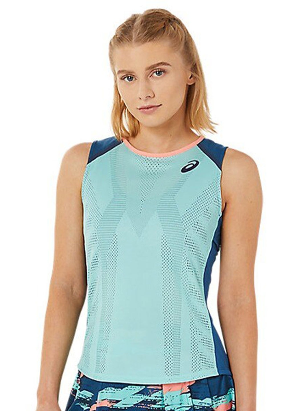 

ASICS Match Actibreeze Printed Sleeveless Tank T-shirt, Green
