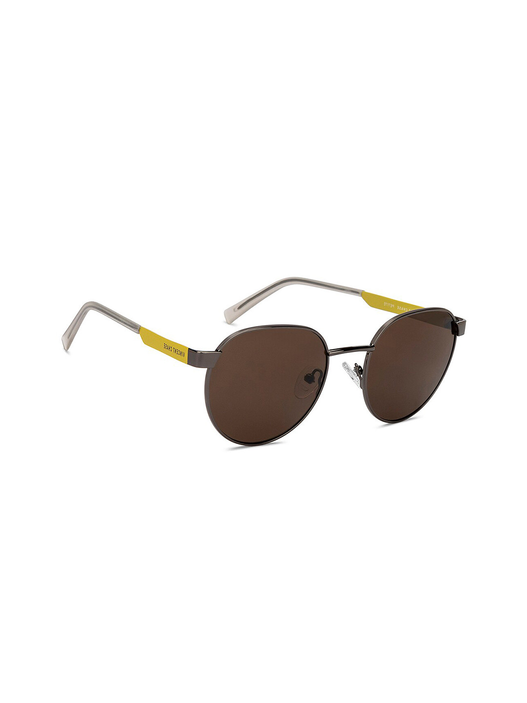 

Vincent Chase by Lenskart Unisex Round Sunglasses with UV Protected Lens-213212, Brown