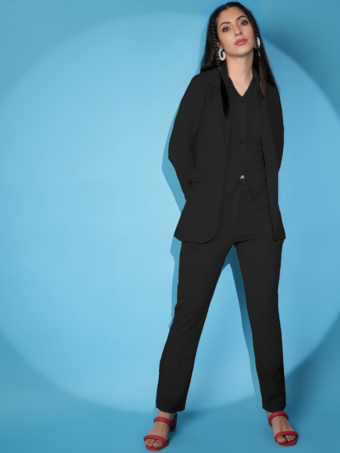 

WESTHOOD Waistcoat & Blazer With Trousers, Black