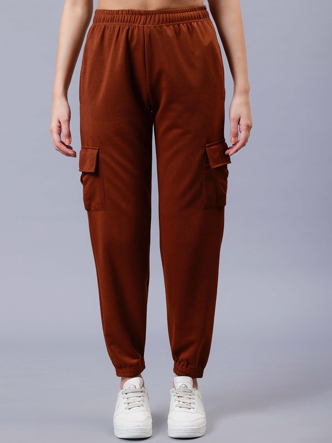 

TABADTOD Women Dry Fit Cargo, Coffee brown