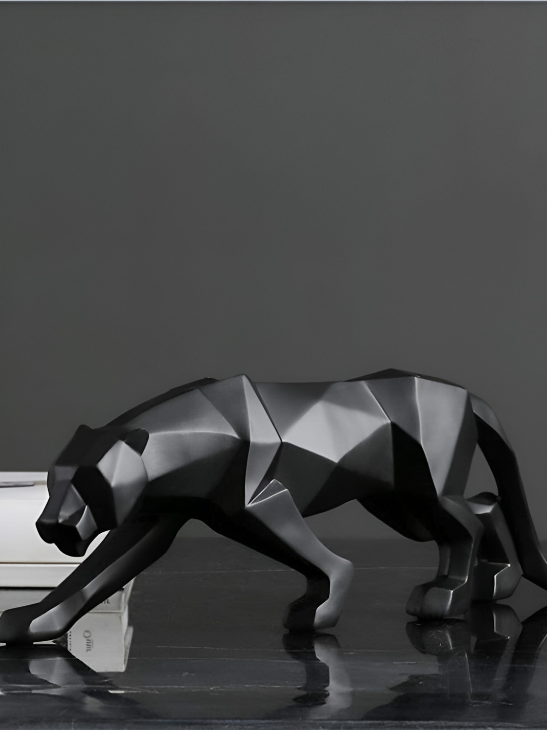 

LASAKI Black Jaguar Curio Birds and Animals Showpiece