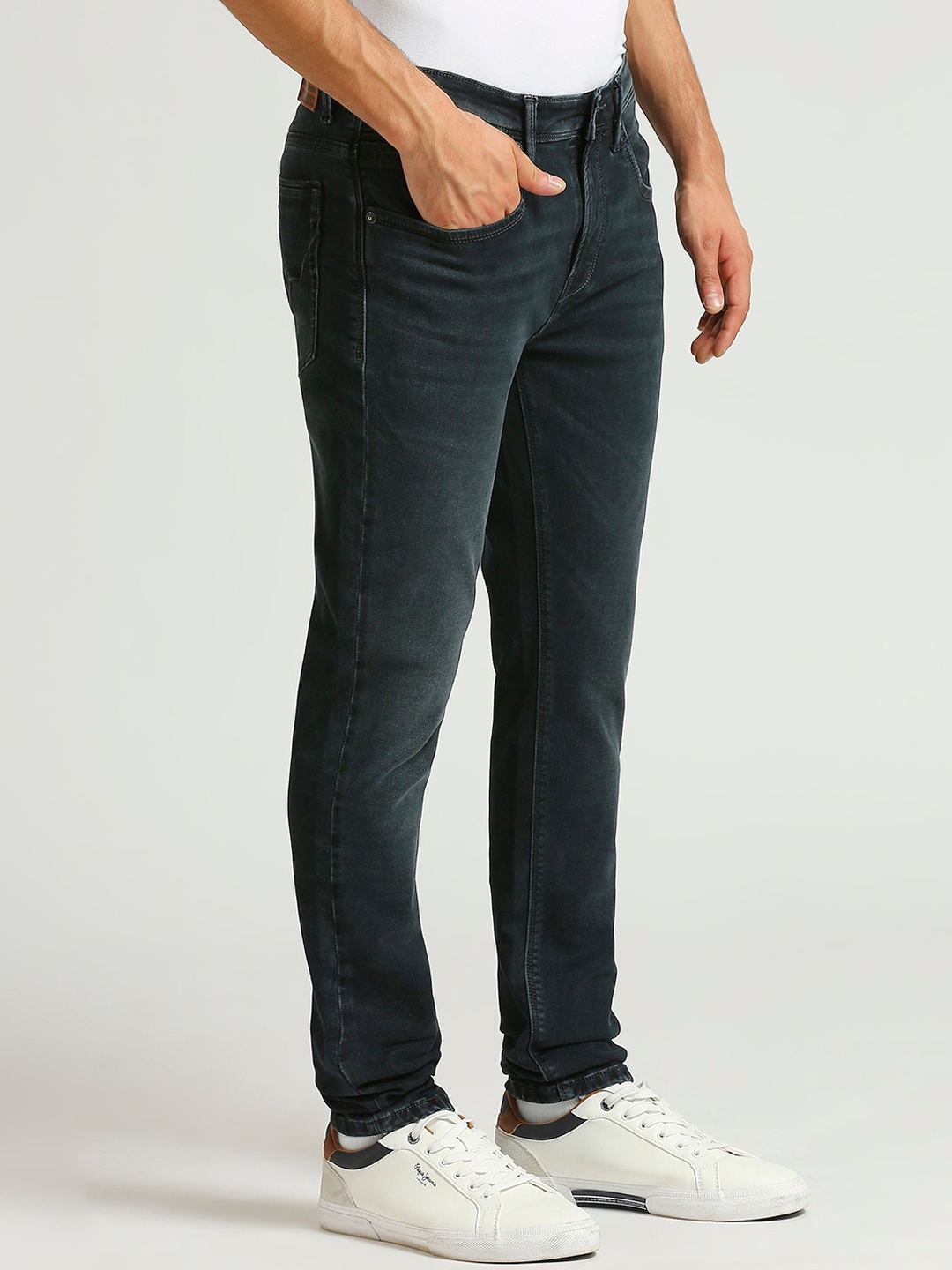 

Pepe Jeans Men Skinny Fit Stretchable Jeans, Black