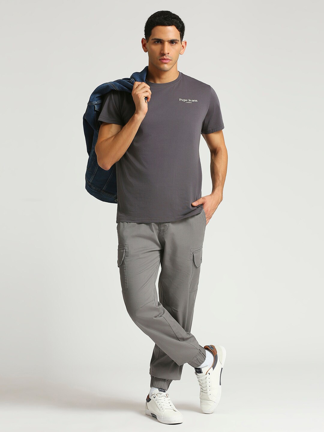 

Pepe Jeans Pure Cotton Slim Fit T-shirt, Grey