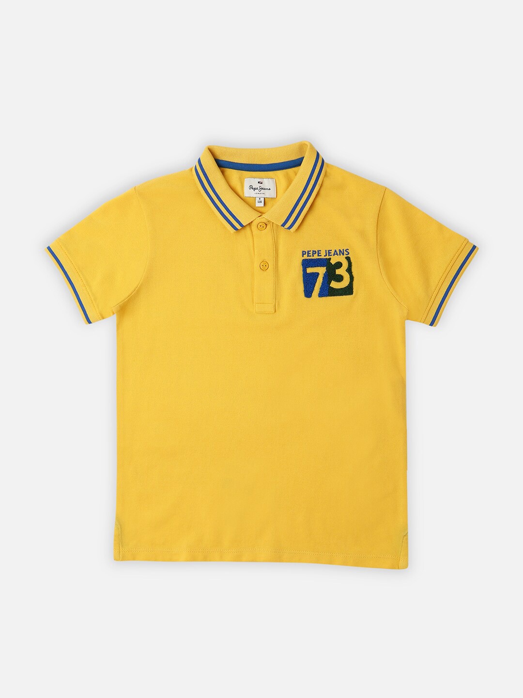 

Pepe Jeans Boys Polo Collar Pure Cotton T-shirt, Yellow