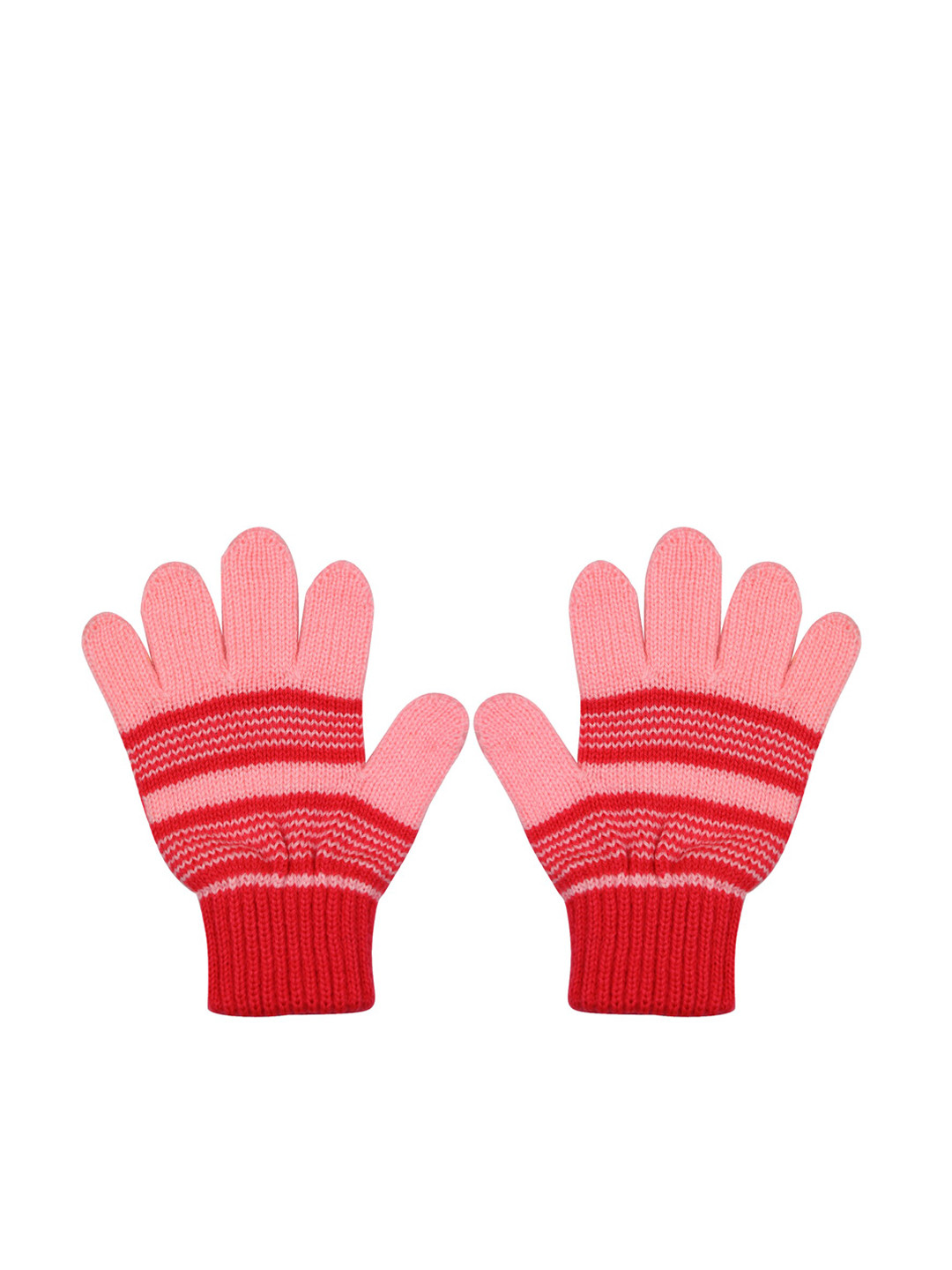 

BAESD Kids Striped Knitted Wool Winter Gloves, Pink