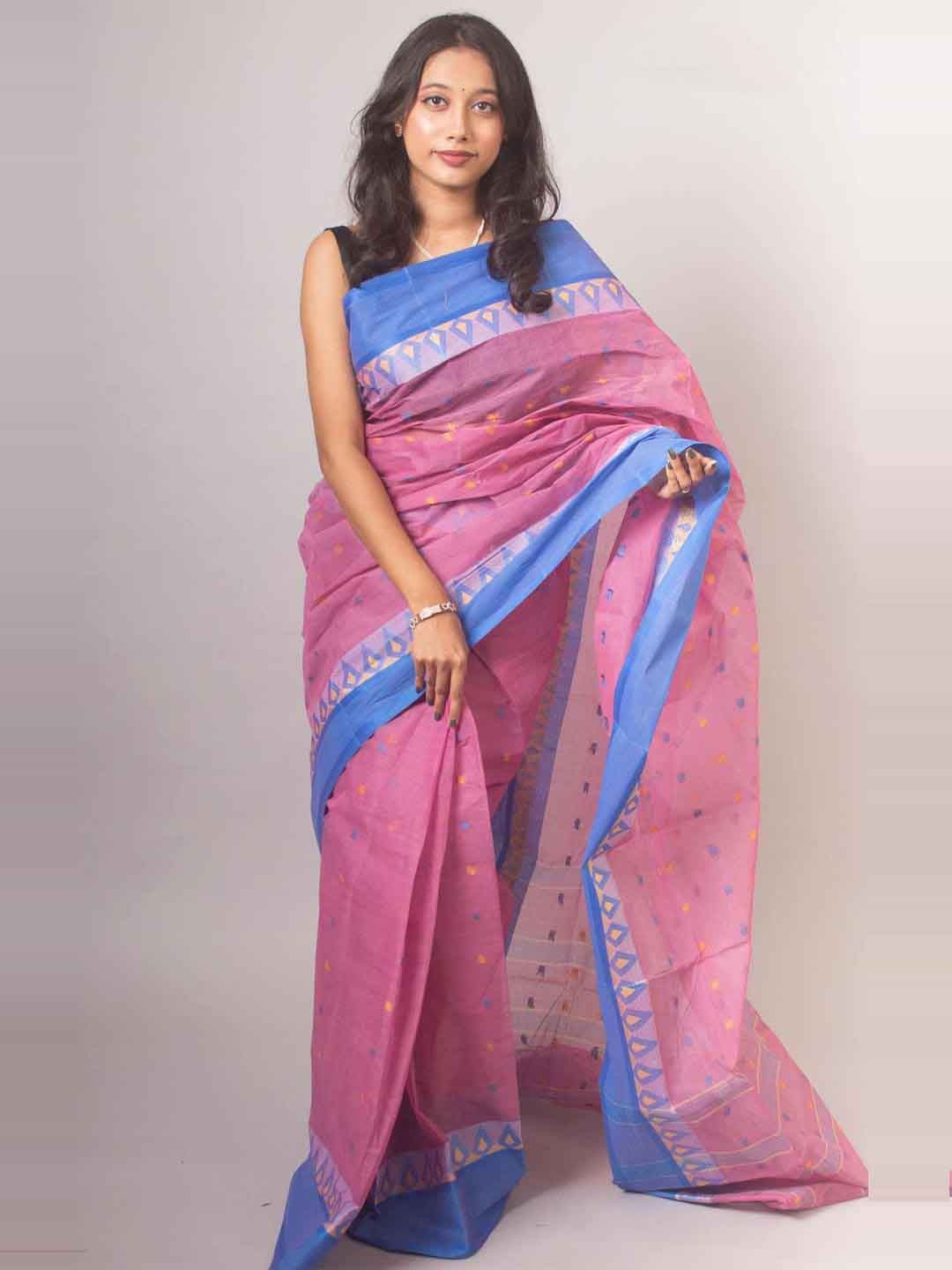 

Aevum Ethnic Motifs Woven Design Pure Cotton Saree, Mauve