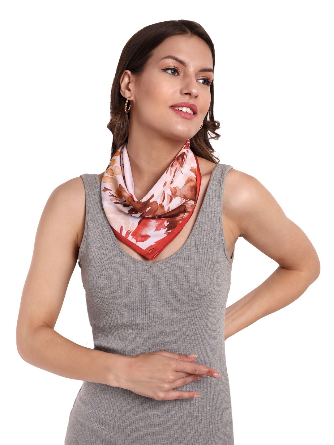 

CrossKulture Abstract Printed Scarf, Pink
