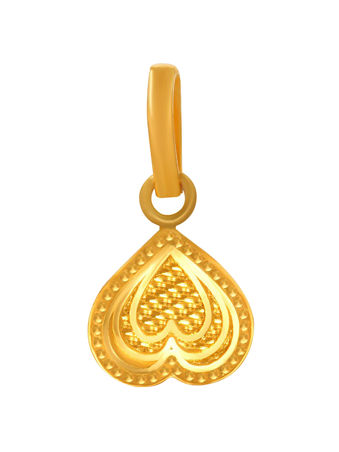 

Senco 22K Yellow Gold Inverted Love Beauty Pendant
