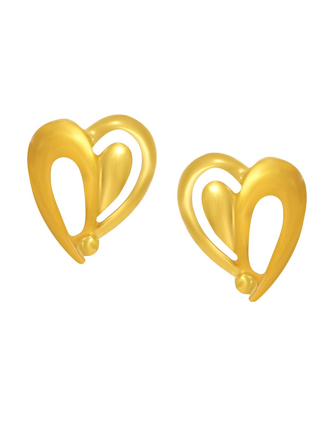 

Senco 22K Yellow Gold Heart and Soul Gold Studs