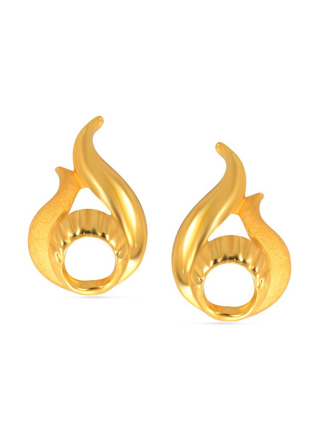 

Senco 22K Yellow Gold Flaming Style Gold Studs