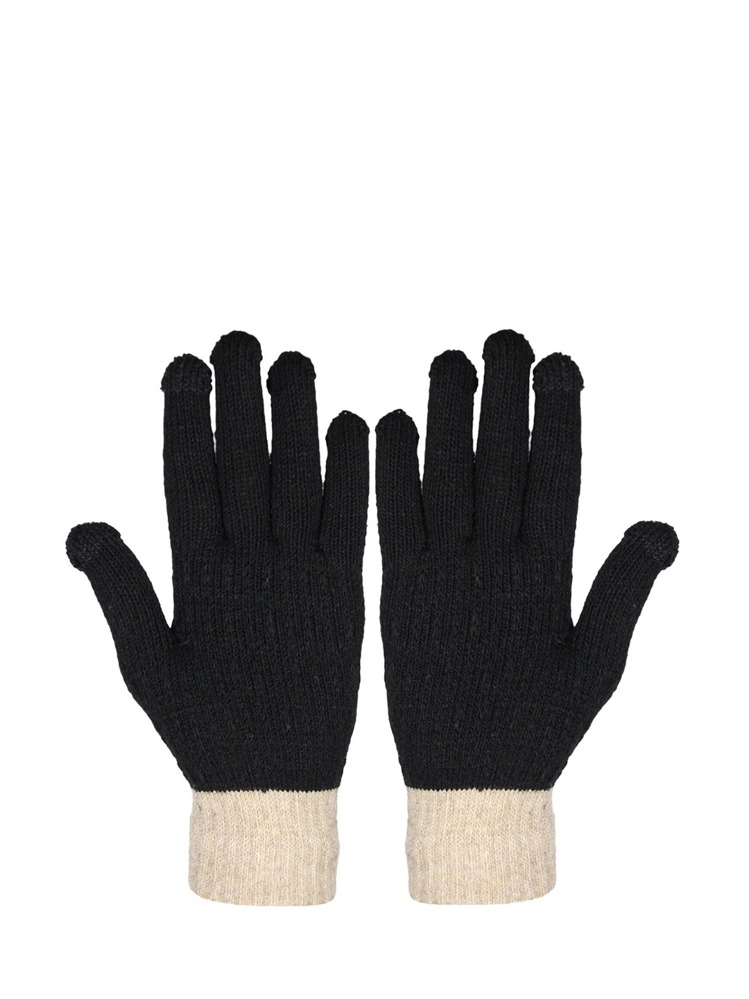 

BAESD Women Full Finger Woolen Winter Hand Gloves, Brown