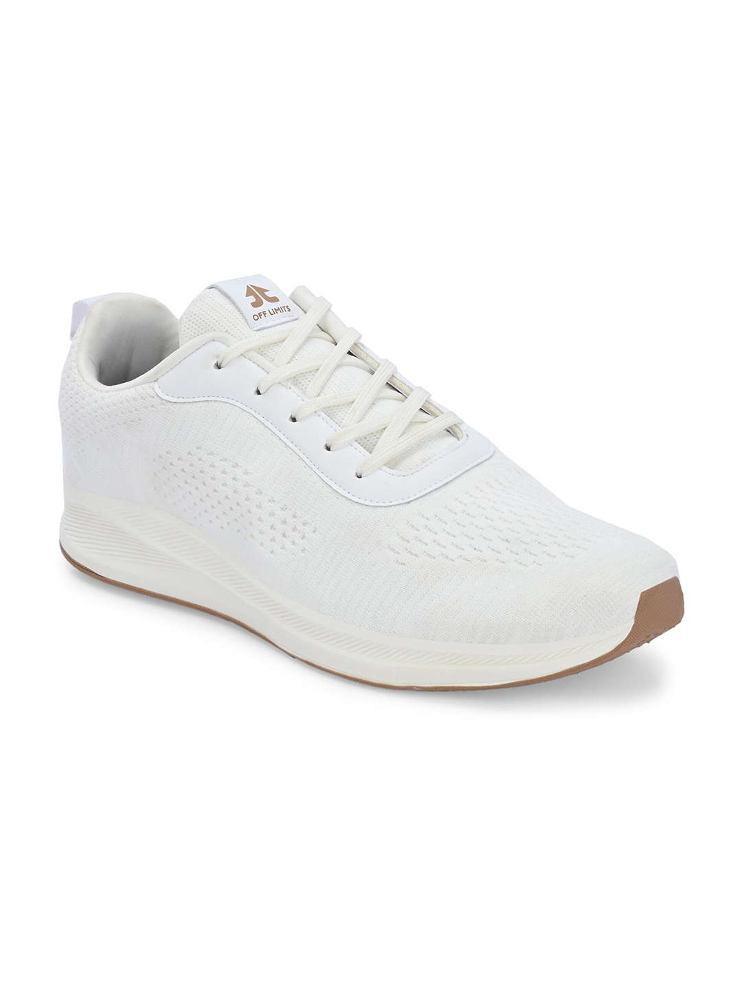 

OFF LIMITS Men Textured Lace-Ups Running Shoes, White