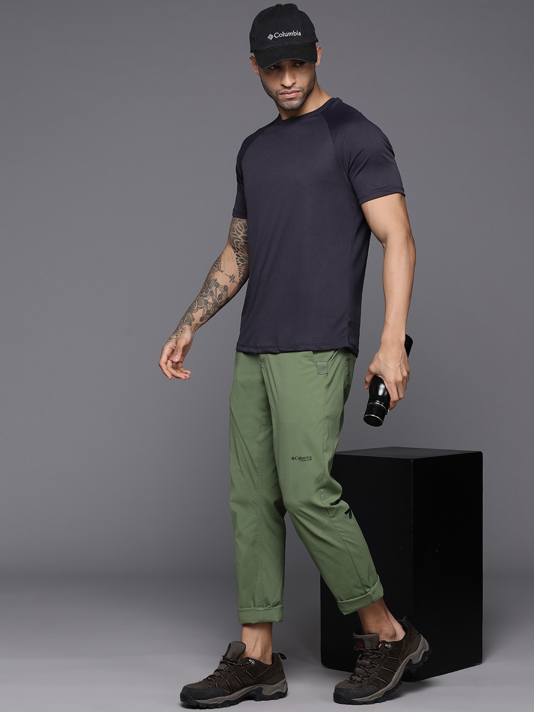 

Columbia Men Wanoga Lightweight Trekking Track Pants, Green