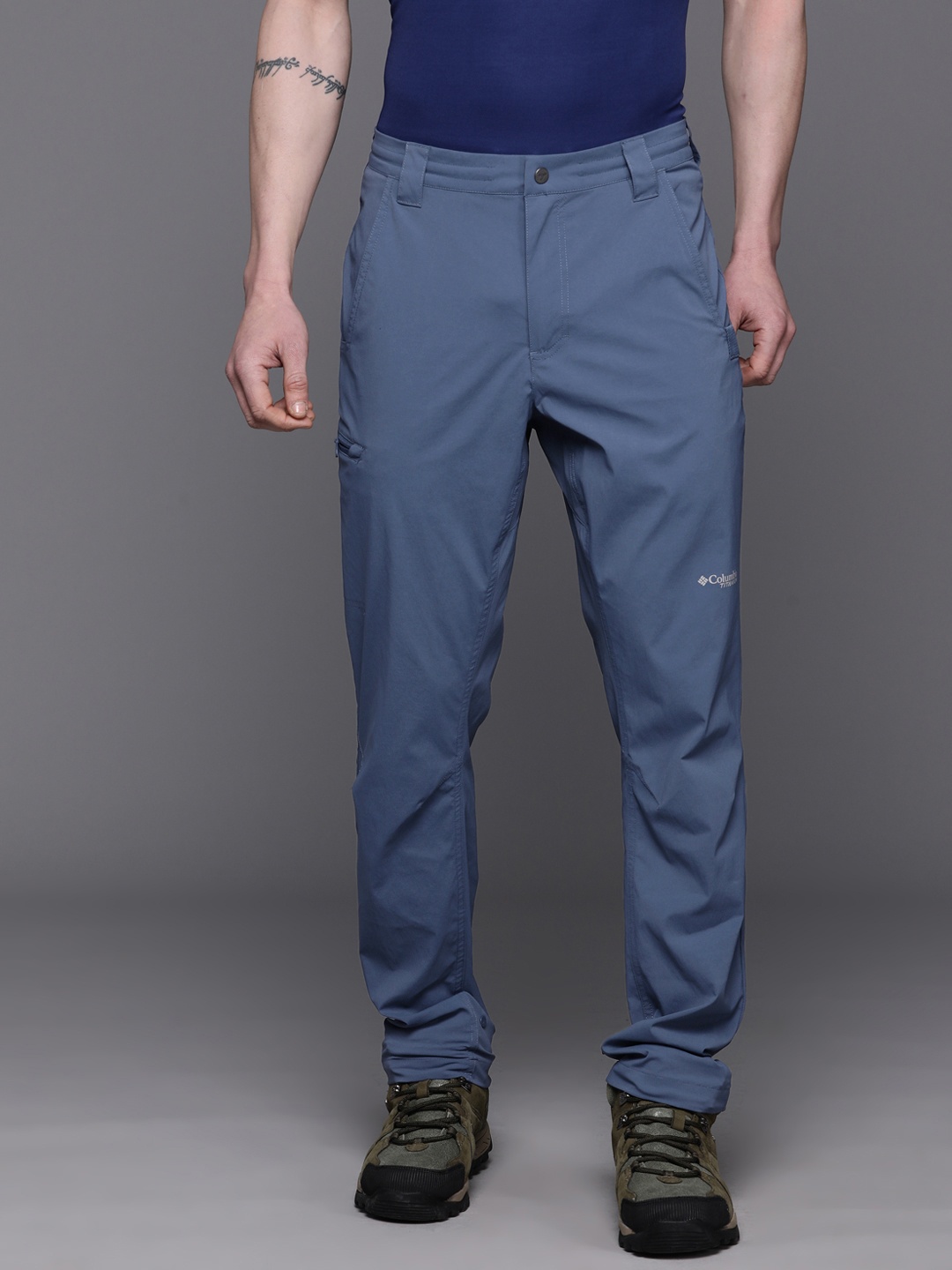 

Columbia Men Wanoga Lightweight Trekking Track Pants, Blue