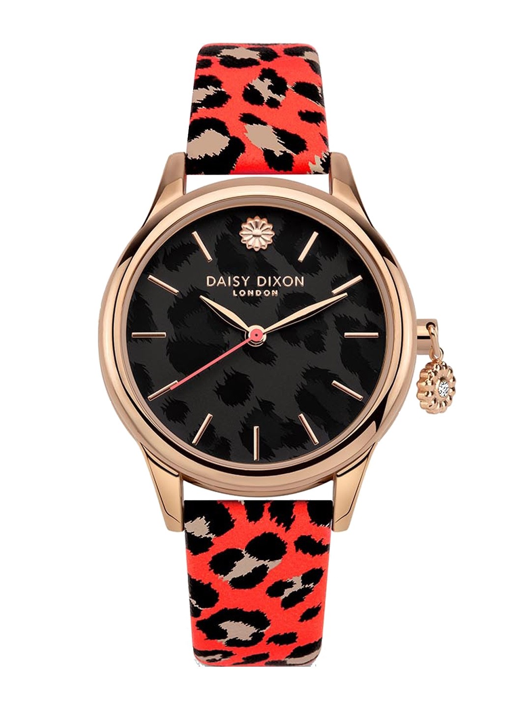 

Daisy Dixon Women Patterned Dial & Leather Straps Analogue Watch DD187PB, Grey