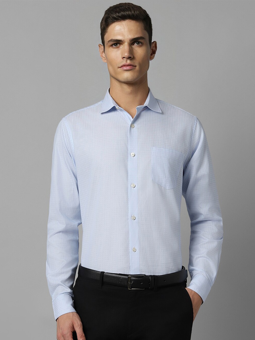 

Allen Solly Slim Fit Pure Cotton Formal Shirt, Blue