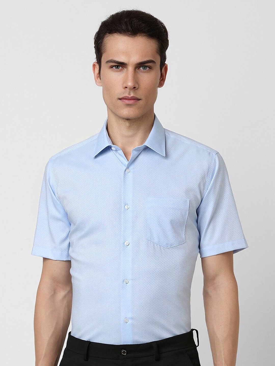 

Van Heusen Micro Ditsy Formal Shirt, Blue