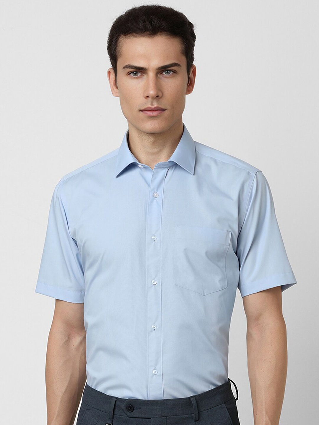 

Van Heusen Spread Collar Formal Shirt, Blue