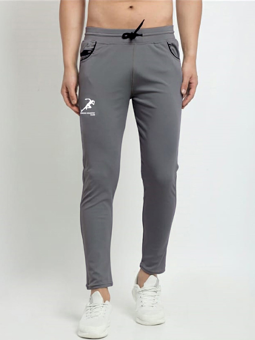 

Jinfo Men Mid-Rise Sports Track Pants, Grey