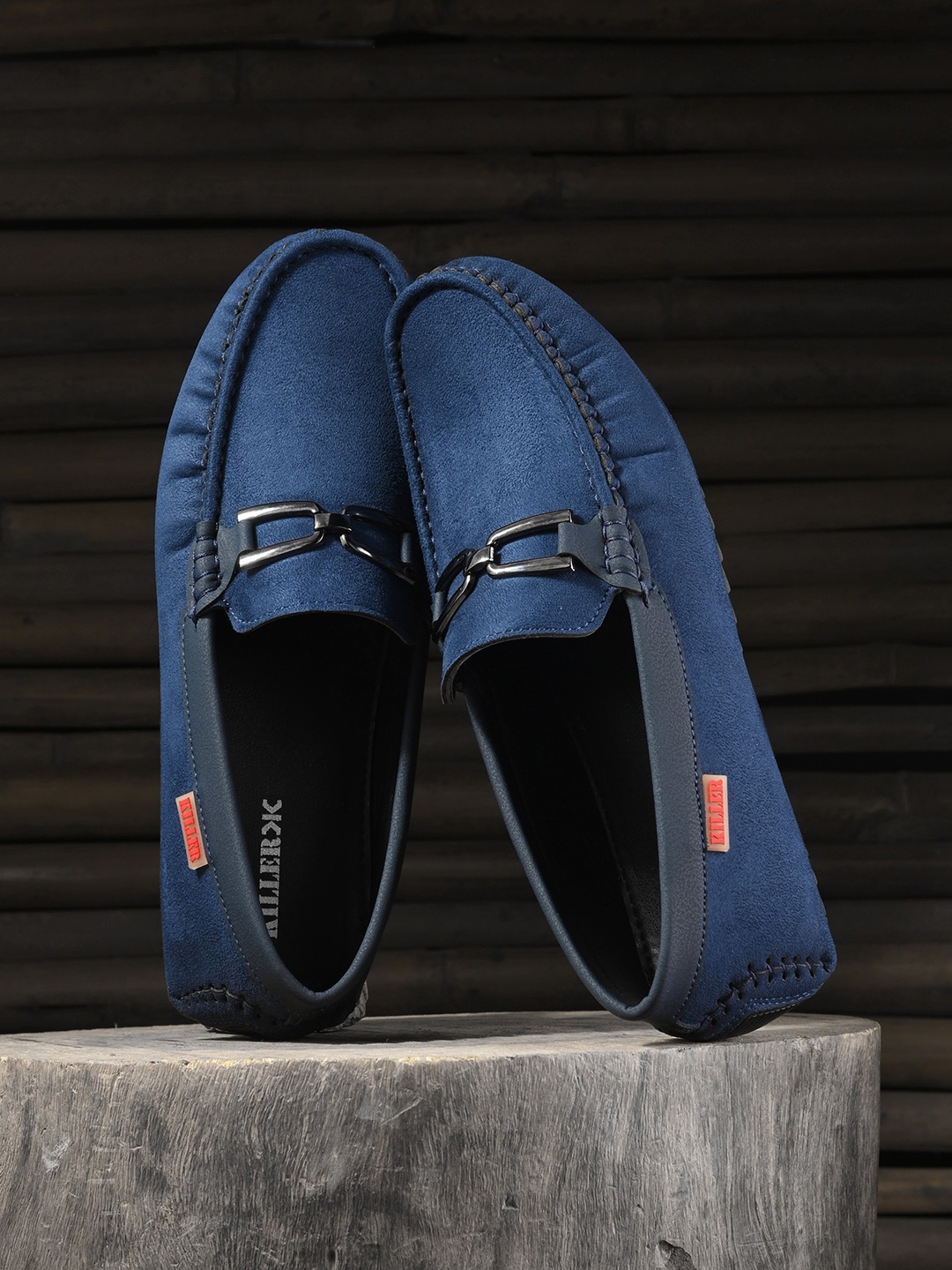 

Killer Men Slip-On Horsebit Loafers, Blue