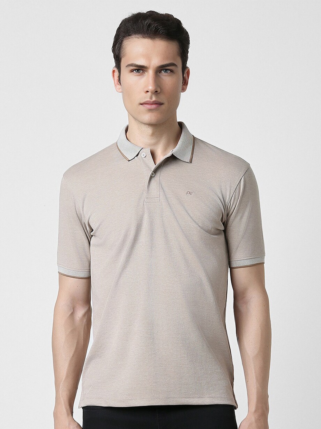 

Peter England Polo Collar T-shirt, Beige