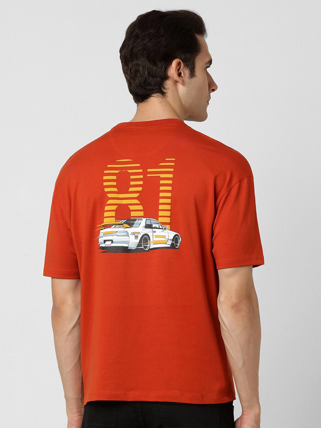 

VAN HEUSEN DENIM LABS Graphic Printed Short Sleeves T-shirt, Red