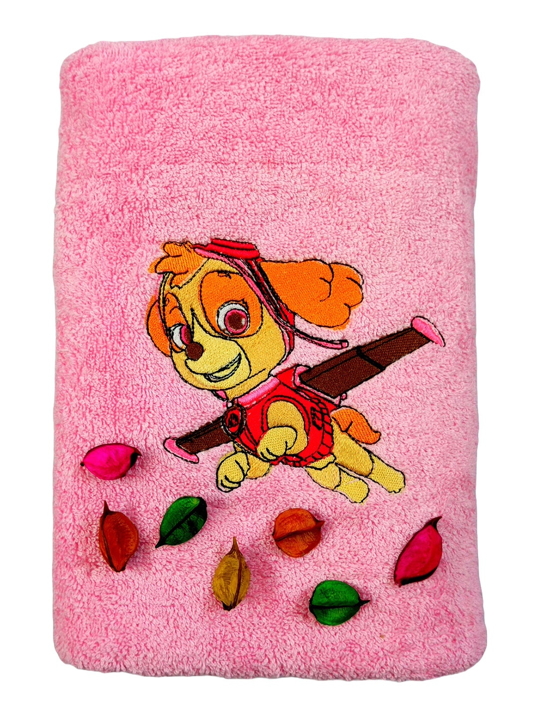 

TurtleLittle Kids Pink Printed Bath Towel
