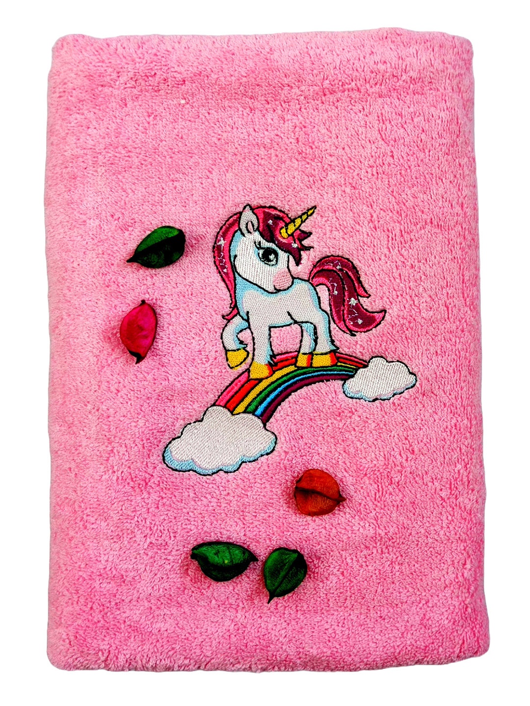 

TurtleLittle Kids Pink Printed Bath Towel