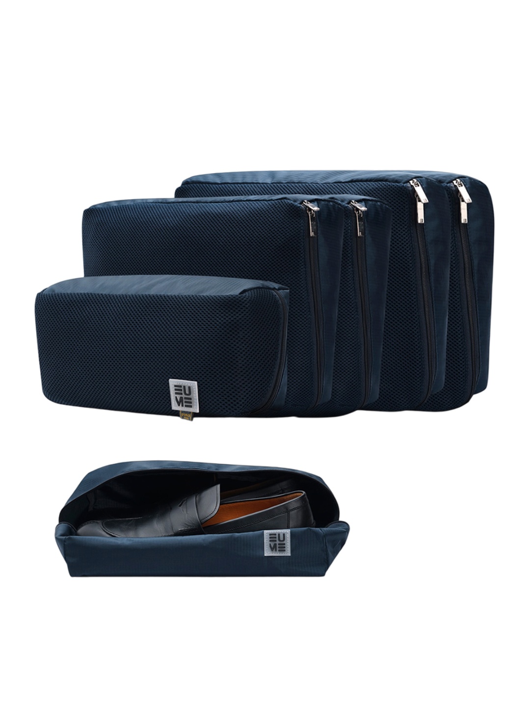 

EUME 6-Pcs Storage Pods Packing Cubes, Navy blue