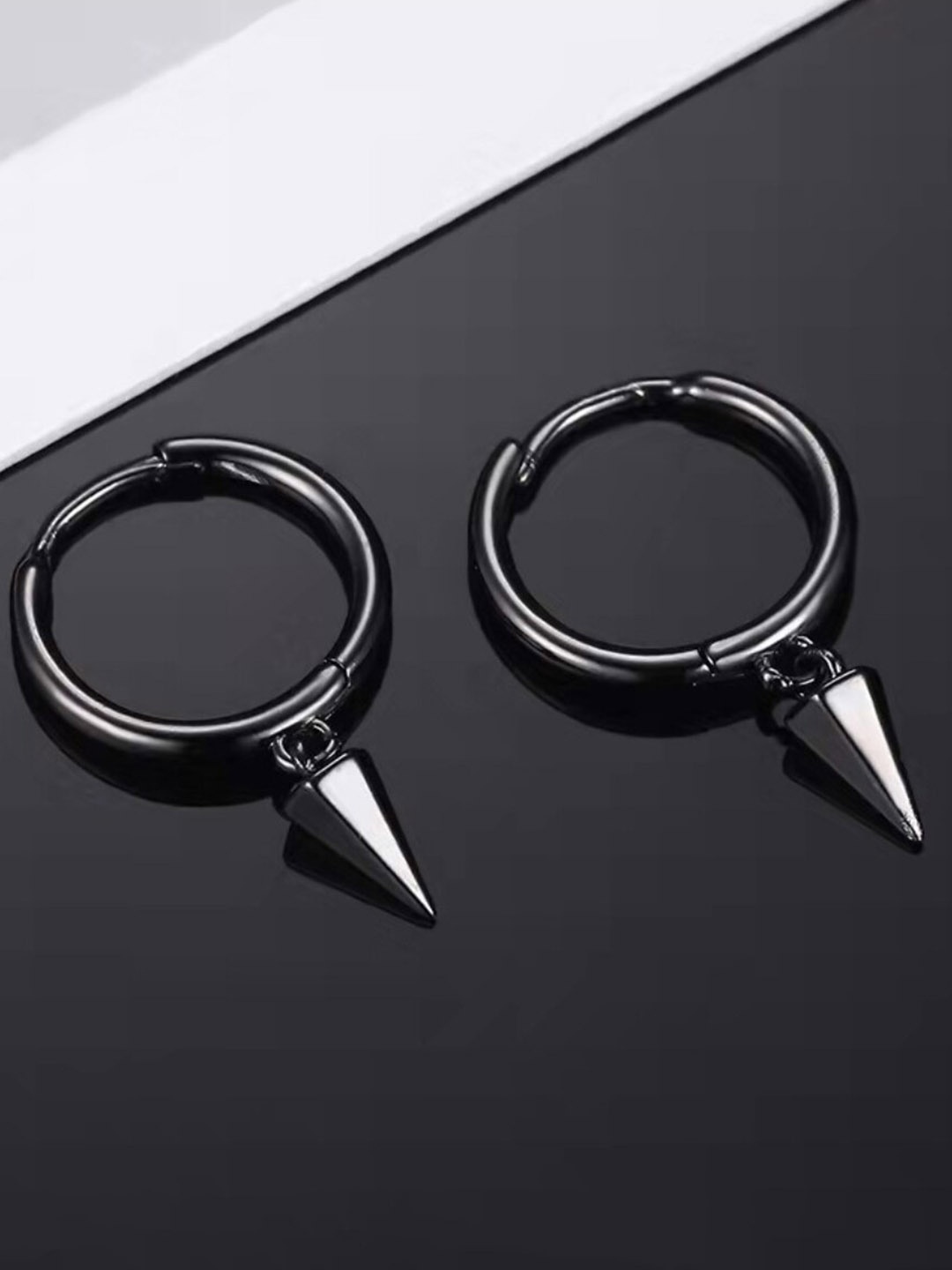 

SALTY Contemporary Ear Cuff Earrings, Black