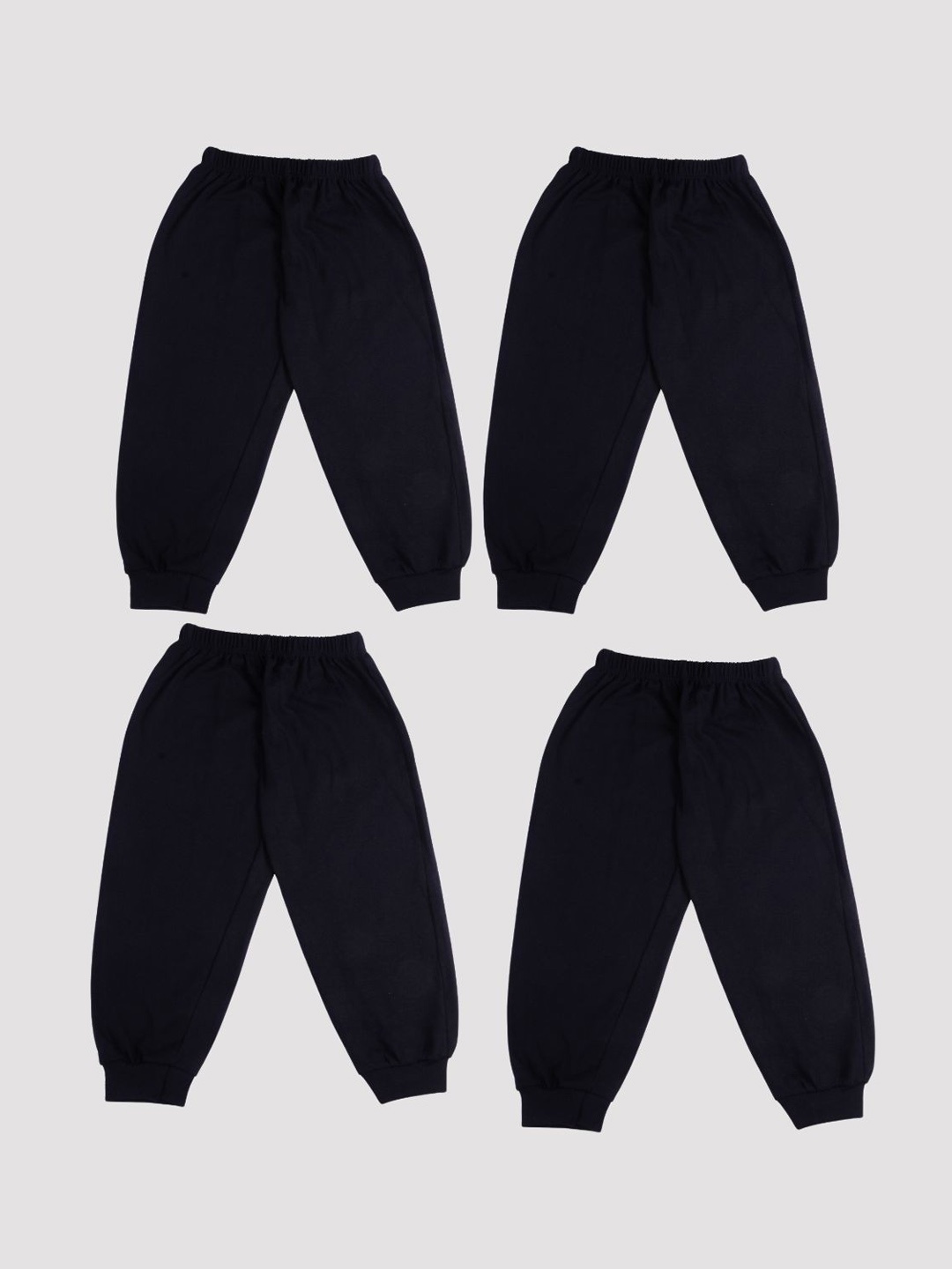 

BAESD Kids Pack Of 4 Cotton joggers, Black