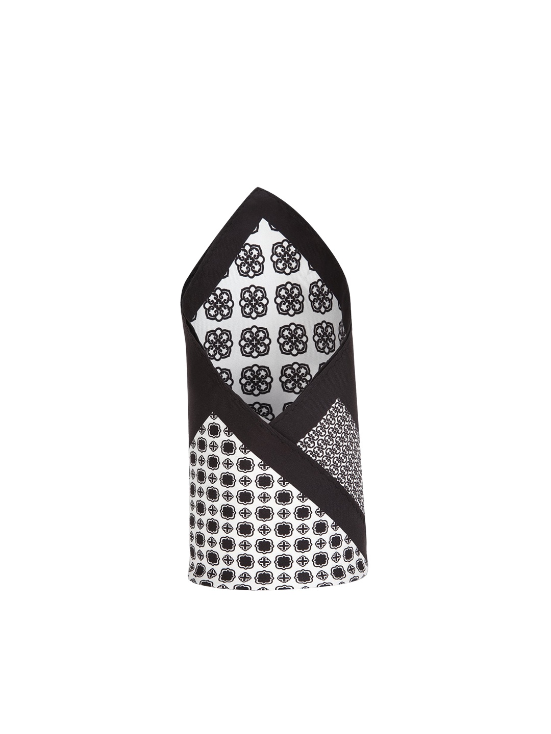 

Van Heusen Men Printed Microfiber Pocket Squares, Black