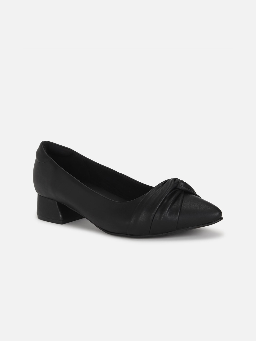 

Van Heusen Woman Pointed Toe Block Heel Pumps, Black